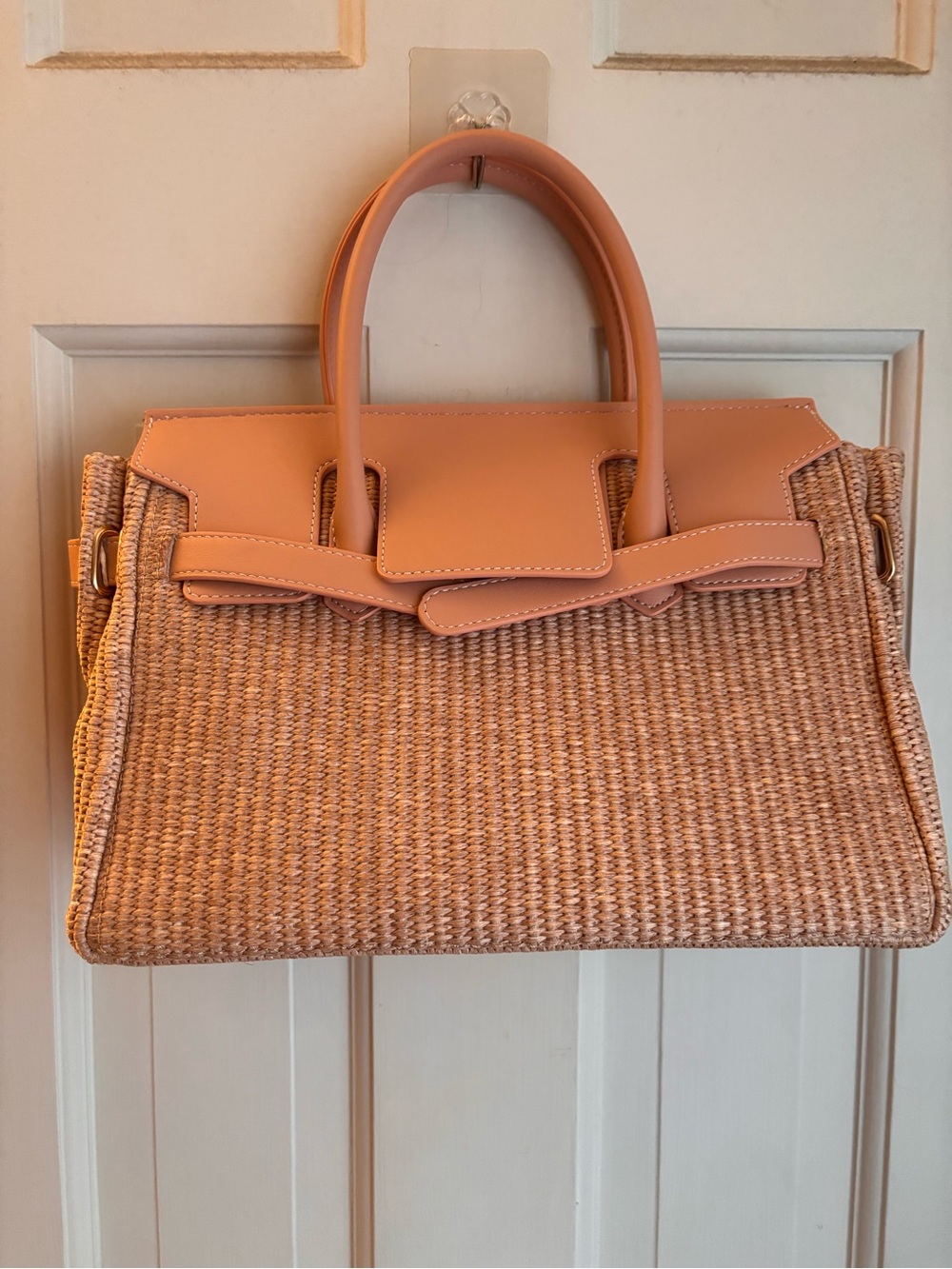 Velantra Sofia Seagrass Woven Tote